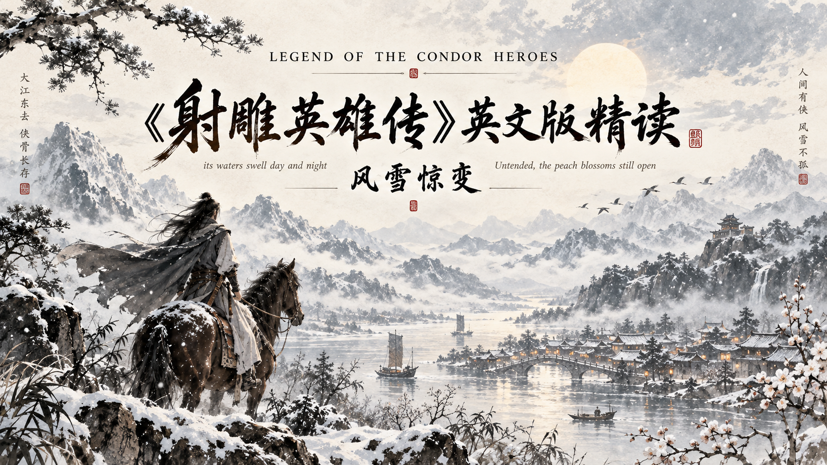 《射雕英雄传》英文版精读|风雪惊变+免费中英双语PDF