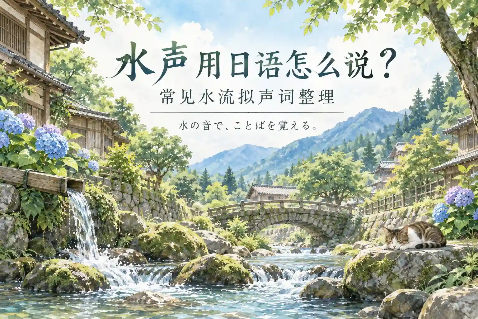 水声用日语怎么说？常见水流拟声词整理